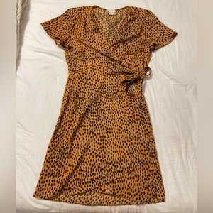 J. Crew printed wrap dress